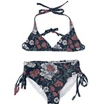 Flower Pattern Kids  Classic Bikini Set