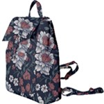 Flower Pattern Buckle Everyday Backpack
