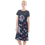 Flower Pattern Camis Fishtail Dress