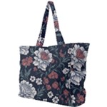 Flower Pattern Simple Shoulder Bag