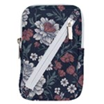 Flower Pattern Belt Pouch Bag (Small)