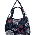 Flower Pattern Double Compartment Shoulder Bag