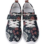 Flower Pattern Men s Velcro Strap Shoes