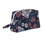 Flower Pattern Wristlet Pouch Bag (Medium)