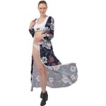 Flower Pattern Maxi Chiffon Beach Wrap