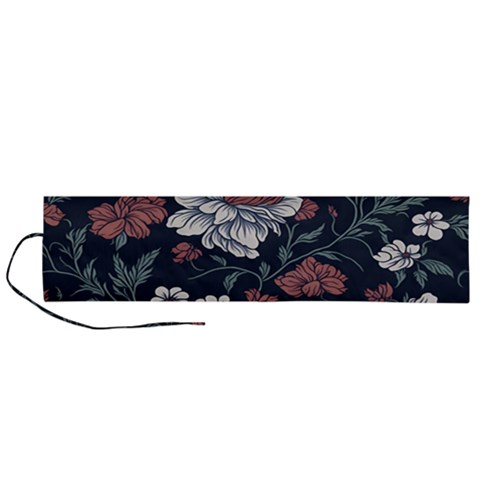 Flower Pattern Roll Up Canvas Pencil Holder (L) from ArtsNow.com