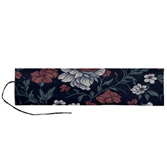 Flower Pattern Roll Up Canvas Pencil Holder (L) from ArtsNow.com