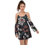 Flower Pattern Boho Dress