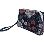 Flower Pattern Wristlet Pouch Bag (Small)