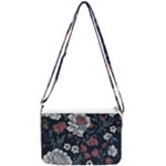 Flower Pattern Double Gusset Crossbody Bag