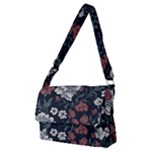 Flower Pattern Full Print Messenger Bag (M)