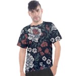 Flower Pattern Men s Sport Top