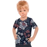 Flower Pattern Kids  Sports T-Shirt