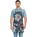 Flower Pattern Kitchen Apron