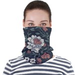 Flower Pattern Face Seamless Bandana (Adult)