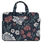 Flower Pattern MacBook Pro 13  Double Pocket Laptop Bag