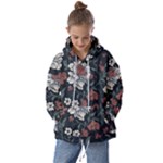 Flower Pattern Kids  Oversized Hoodie