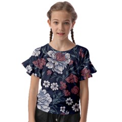 Kids  Cut Out Flutter Sleeves 