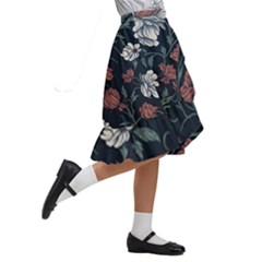 Kids  Ruffle Flared Wrap Midi Skirt 