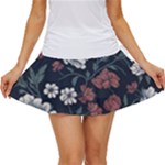Flower Pattern Women s Skort