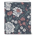 Flower Pattern 8  x 10  Softcover Notebook