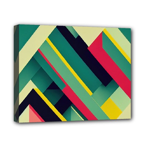Abstract Geometric Design Pattern Canvas 10  x 8  (Stretched) from ArtsNow.com
