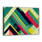 Abstract Geometric Design Pattern Canvas 16  x 12  (Stretched)