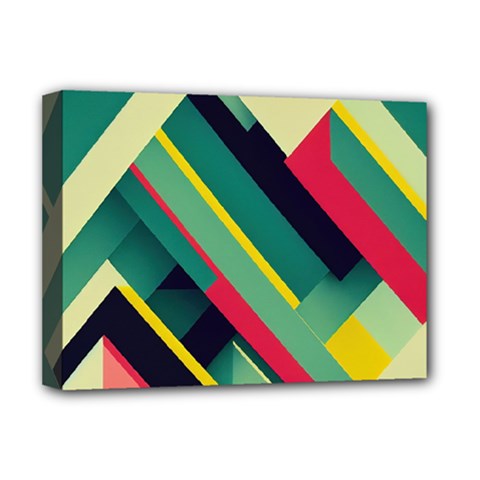 Abstract Geometric Design Pattern Deluxe Canvas 16  x 12  (Stretched)  from ArtsNow.com