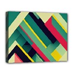 Abstract Geometric Design Pattern Deluxe Canvas 20  x 16  (Stretched)