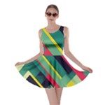 Abstract Geometric Design Pattern Skater Dress