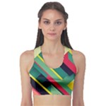 Abstract Geometric Design Pattern Fitness Sports Bra