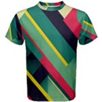 Abstract Geometric Design Pattern Men s Cotton T-Shirt