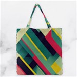 Abstract Geometric Design Pattern Grocery Tote Bag