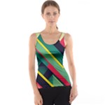 Abstract Geometric Design Pattern Women s Basic Tank Top