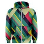 Abstract Geometric Design Pattern Men s Zipper Hoodie