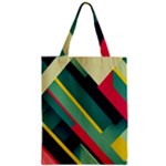 Abstract Geometric Design Pattern Zipper Classic Tote Bag