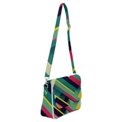 Shoulder Bag with Back Zipper 