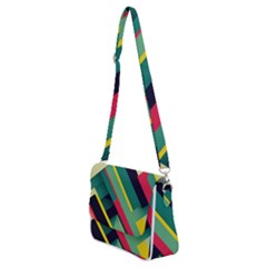 Shoulder Bag with Back Zipper 