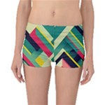 Abstract Geometric Design Pattern Boyleg Bikini Bottoms