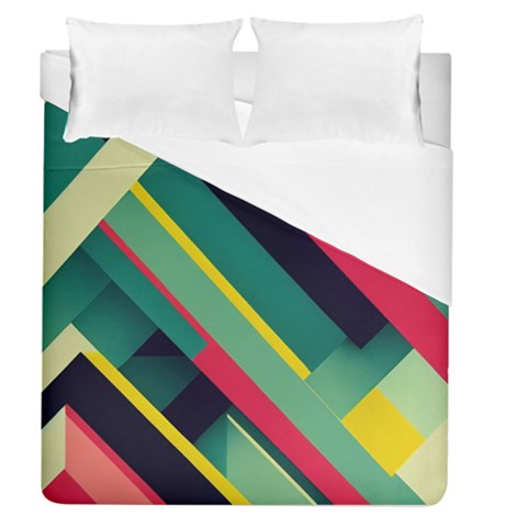 Abstract Geometric Design Pattern Duvet Cover (Queen Size) from ArtsNow.com