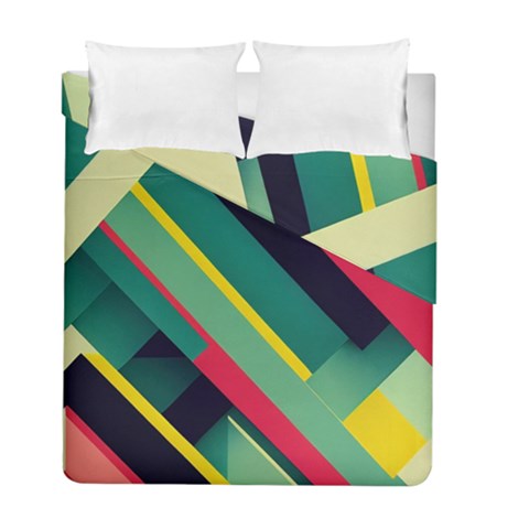 Abstract Geometric Design Pattern Duvet Cover Double Side (Full/ Double Size) from ArtsNow.com