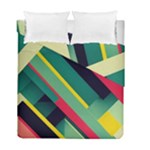 Abstract Geometric Design Pattern Duvet Cover Double Side (Full/ Double Size)