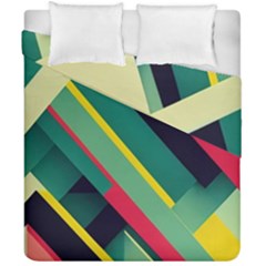 Abstract Geometric Design Pattern Duvet Cover Double Side (California King Size) from ArtsNow.com