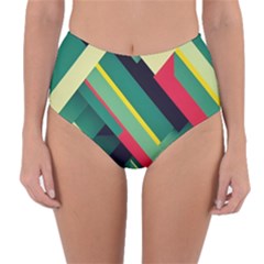 Reversible High-Waist Bikini Bottoms 