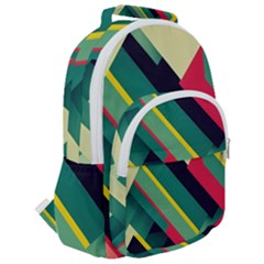 Rounded Multi Pocket Backpack 