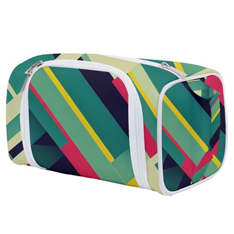 Abstract Geometric Design Pattern Toiletries Pouch from ArtsNow.com
