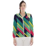 Abstract Geometric Design Pattern Women s Windbreaker