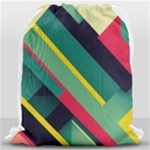 Abstract Geometric Design Pattern Drawstring Bag (Large)