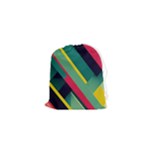Abstract Geometric Design Pattern Drawstring Pouch (XS)