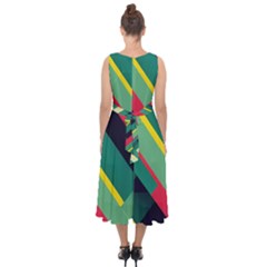 Midi Tie-Back Chiffon Dress 